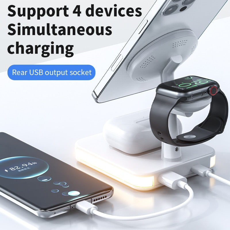 4 In 1 Magnetic Wireless Charging Stand For Apple devices